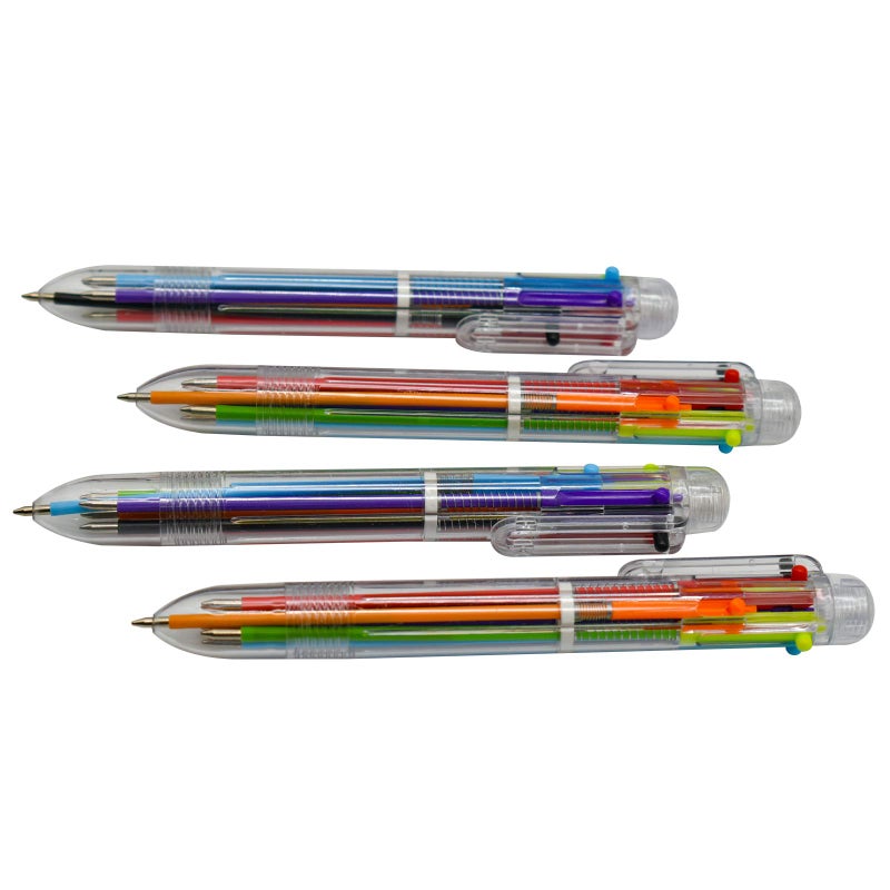 Maydahui 20 PCS Multicolor Ballpoint Pen 6-in-1 Assorted Colors Retractable Ball point Pens for Smooth Writing - Image 4